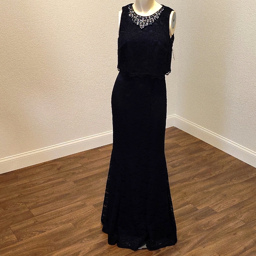 Eliza J Elegant Black Sleeveless Dress